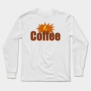 Coffee Design Long Sleeve T-Shirt